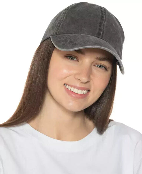 Jenni Women's Washed Baseball Hat Black One Size